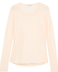 James Perse Cotton Jersey Top Peach