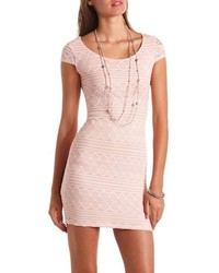 Charlotte Russe Embroidered Lace Bodycon Dress