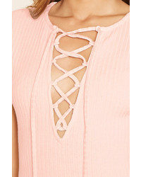 Forever 21 Lace Up Bodycon Dress