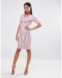 Wow Couture Ladder Detail Bandage Dress