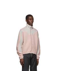 Gmbh Grey And Pink Fleece Ercan Jacket