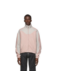 Gmbh Grey And Pink Fleece Ercan Jacket