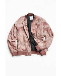 Urban Outfitters Uo Crinkly Nylon Summer Bomber Jacket
