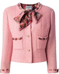 Pink Boucle Jacket