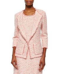 Pink Boucle Outerwear