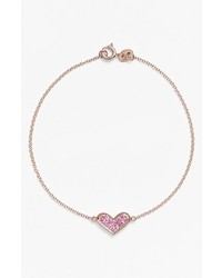 Dana Rebecca Designs Jacquie C Pink Sapphire Heart Bracelet
