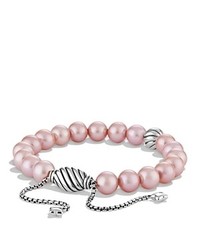 David Yurman Spiritual Beads Bracelet With Pink Pearls