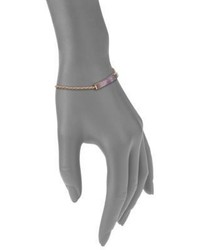 Monica Vinader Linear Amethyst Chain Friendship Bracelet