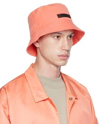 Essentials Pink Cotton Bucket Hat