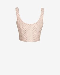 Exclusive for Intermix For Intermix Embroidered Lace Corset Top Pink