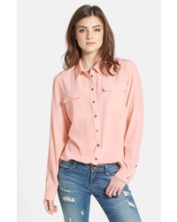 Vince Camuto Two By Silk Utility Blouse