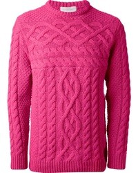 Pink Cable Sweater