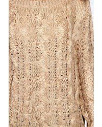 Boohoo Andy Soft Knit Cable Jumper