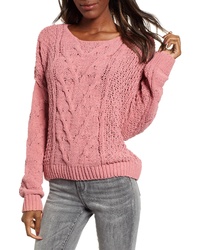 WOVEN HEART Cable Knit Sweater