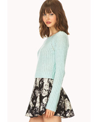 Forever 21 Candy Coated Open Knit Sweater