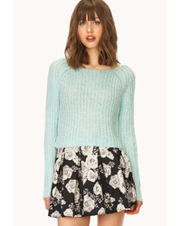 Forever 21 Candy Coated Open Knit Sweater