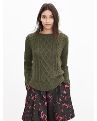 Banana Republic Chunky Cable Knit Sweater Pullover