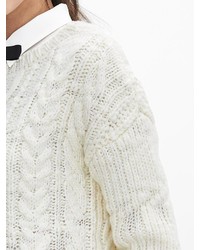 Chunky Cable Knit Sweater Pullover