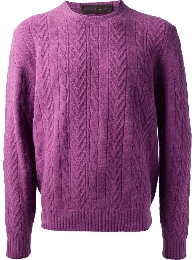 Etro Cable Knit Sweater, $559 | farfetch.com | Lookastic