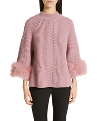 Fendi Genuine Fox Cashmere Sweater