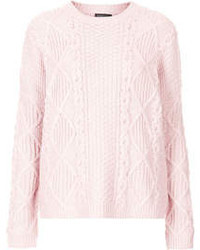 Topshop Knitted Chunky Cable Jumper