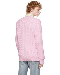 Polo Ralph Lauren Pink Cable Knit Sweater