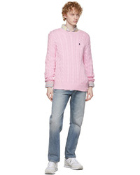 Polo Ralph Lauren Pink Cable Knit Sweater