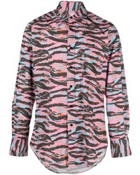 Pink Camouflage Long Sleeve Shirt