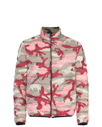 Pink Camouflage Puffer Jacket