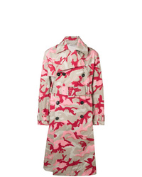 Pink Camouflage Trenchcoat