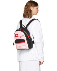 Kenzo Pink Logo Essentials Backpack