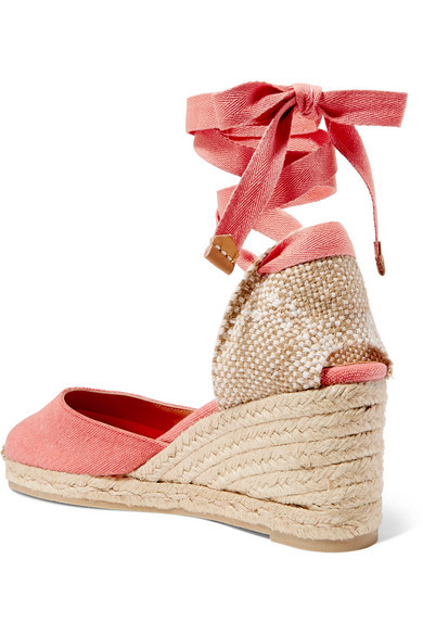 Castaner Carina 60 Canvas Wedge Espadrilles 40 NET A