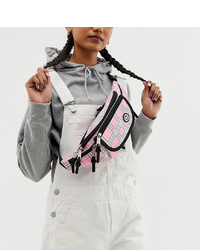 Hype Pink Check Bum Bag
