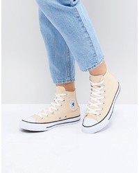 Pink Canvas High Top Sneakers