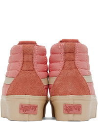 Vans Pink Joe Fresh Goods Edition Sk8 Hi Reissue Sneakers