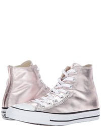 Converse Chuck Taylor All Star Hi Metallic Canvas Lace Up Casual Shoes