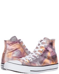 Converse Chuck Taylor All Star Washed Metallic Canvas Hi Lace Up Casual Shoes