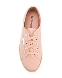 Superga Low Top Woven Sole Sneakers
