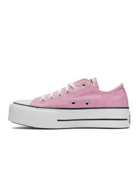 Converse Pink Chuck Taylor Lift Low Sneakers