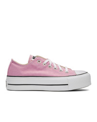 Converse Pink Chuck Taylor Lift Low Sneakers