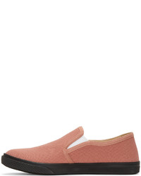 Stella McCartney Pink Canvas Slip On Sneakers