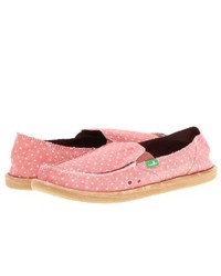 Sanuk Dotty Slip On Shoes Pink