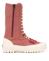 Pink Canvas Work Boots