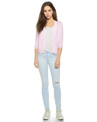 Three Dots Colette Cropped Cardigan