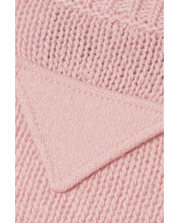 Prada Wool And Cashmere Blend Cardigan Pastel Pink