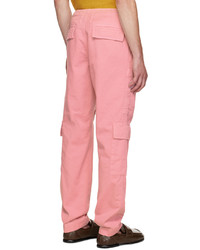 Dries Van Noten Pink Four Pocket Cargo Pants
