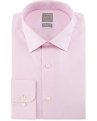 Ike Behar Solid Chambray Dress Shirt Pink