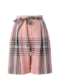 Pink Check Bermuda Shorts
