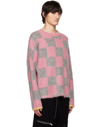 ZANKOV Pink Gray Rudy Sweater