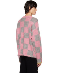 ZANKOV Pink Gray Rudy Sweater